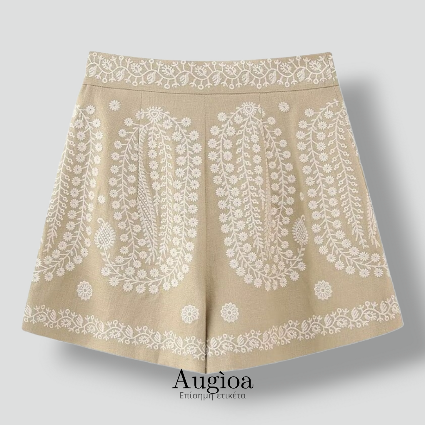 Bonréche Embroidery Linen Short