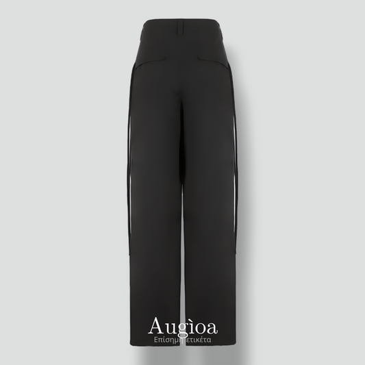 Savd'une Loose Straight Pants in Black